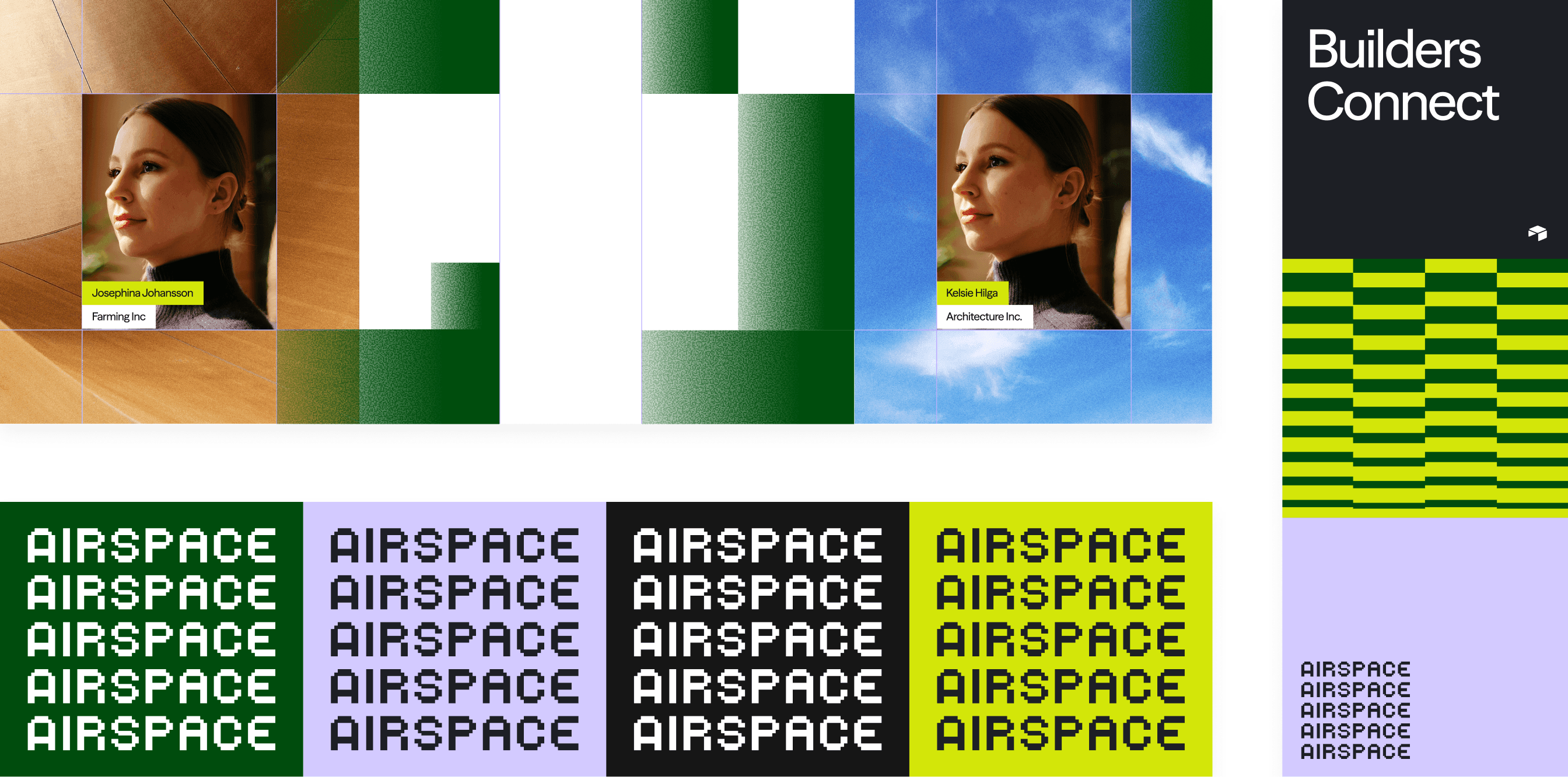 The Airspace colour system applied across surfaces