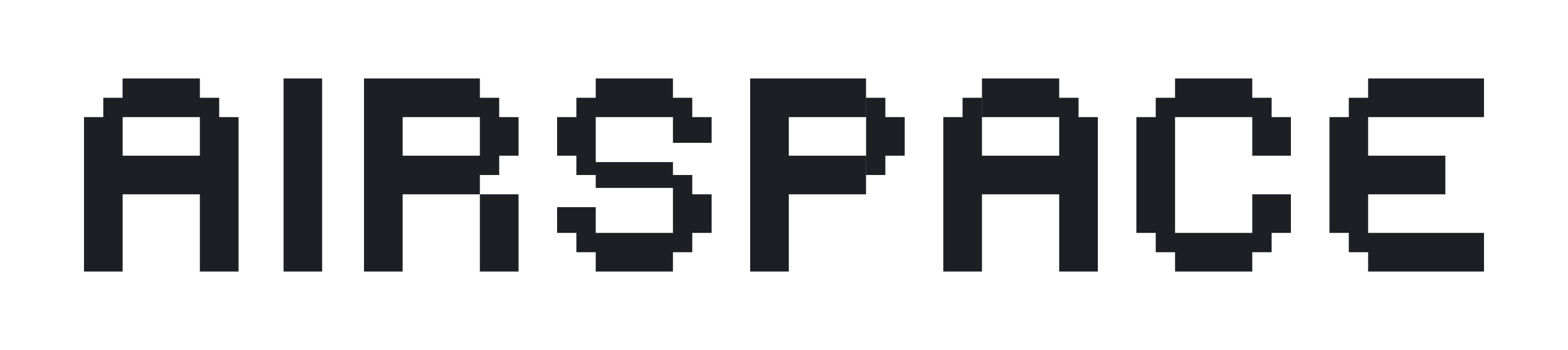 Airspace wordmark drawn on the pixel grid