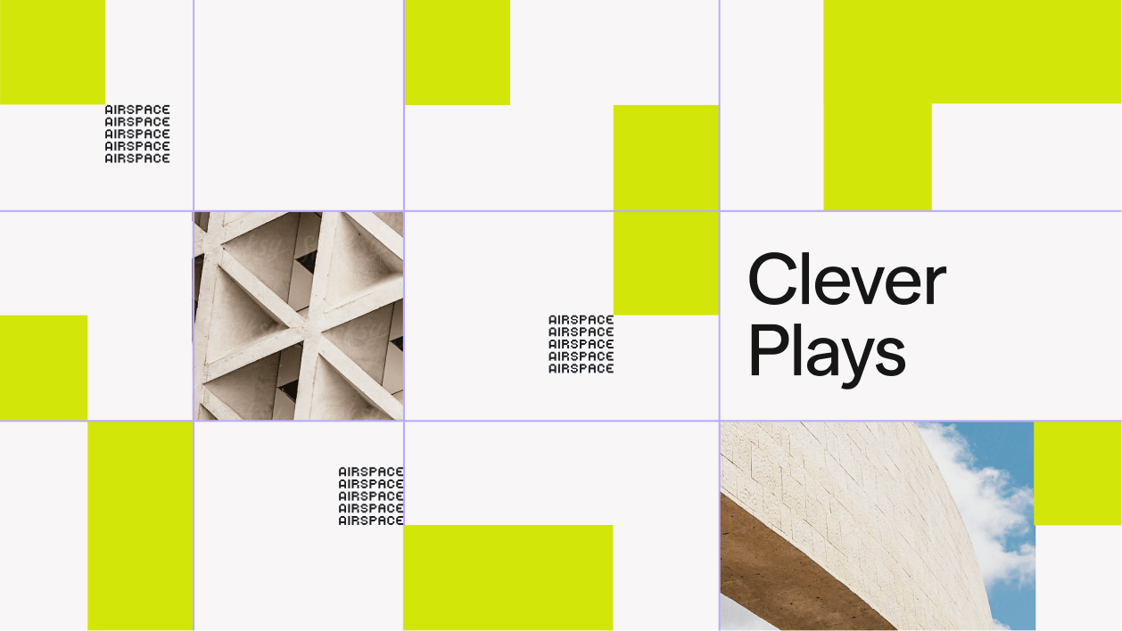 Airspace layout applying the bit grid: Clever Plays