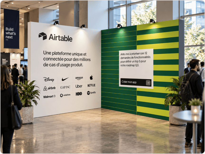 Airtable trade show booth